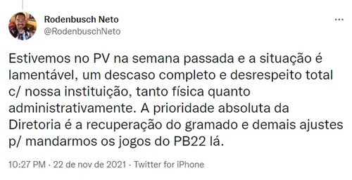 
				
					Treze ainda vive ciclo de reuniões, visando a próxima temporada, e pouca prática pode ser observada
				
				