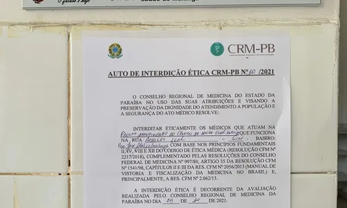 
                                        
                                            Centro de saúde em Mulungu é interditado eticamente pelo CRM por falta de médicos
                                        
                                        