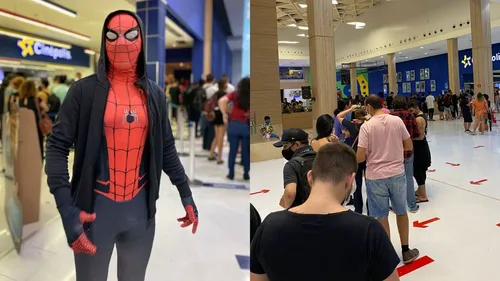 
				
					Homem-Aranha: Sem Volta para Casa: fãs se fantasiam para a pré-estreia, em João Pessoa
				
				