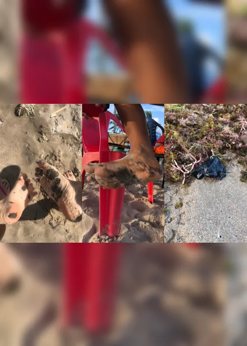 
                                        
                                            Manchas de óleo são encontradas em praias de Cabedelo e preocupam banhistas
                                        
                                        