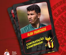 Campinense contrata mais um atacante: Alan Francisco, que chega por empréstimo do Guarani