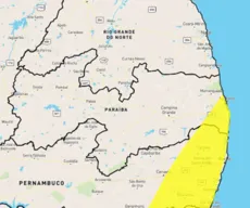 João Pessoa e mais 15 cidades estão sob alerta amarelo de acumulado de chuvas; veja lista