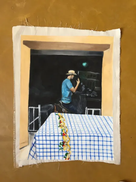 Vivendo em tela viva: mochileira cria diário de bordo em pinturas e expõe em JP