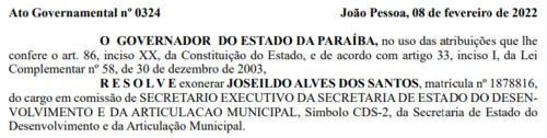 
				
					Eleição 2022: exoneração aliado de Veneziano do governo da Paraíba é mais um passo a caminho do rompimento
				
				