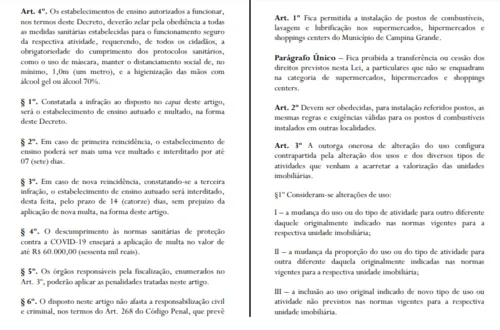 
				
					Decreto define regras para retorno das aulas em escolas públicas e privadas em Campina Grande
				
				