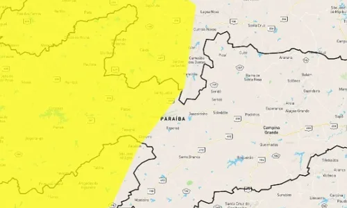 
                                        
                                            Inmet emite alerta amarelo de chuvas para 87 municípios da Paraíba
                                        
                                        