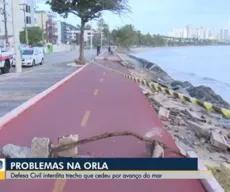 Ciclovia na faixa de Cabo Branco tem trecho interditado pela Defesa Civil