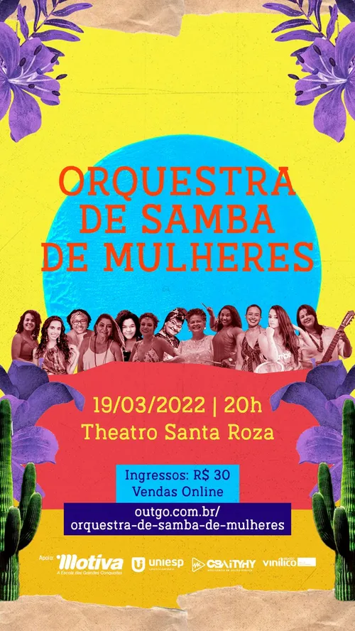 
				
					Orquestra de Samba de Mulheres no Theatro Santa Roza
				
				