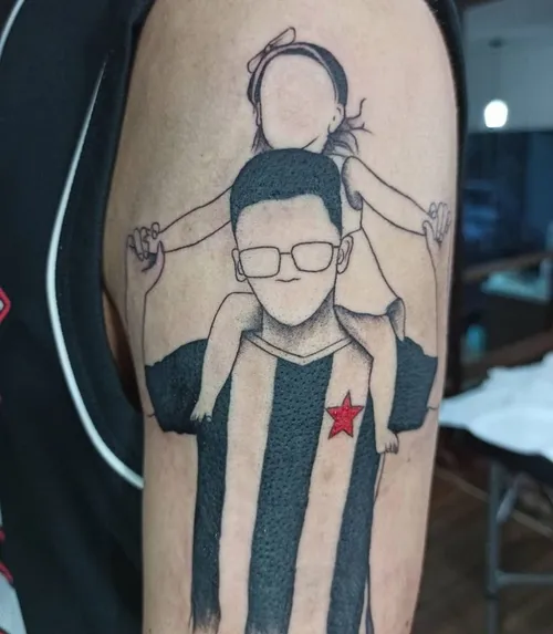 
				
					Paulista que torcia para o São Paulo vira torcedor do Botafogo-PB e faz tatuagem em homenagem ao clube e à filha
				
				