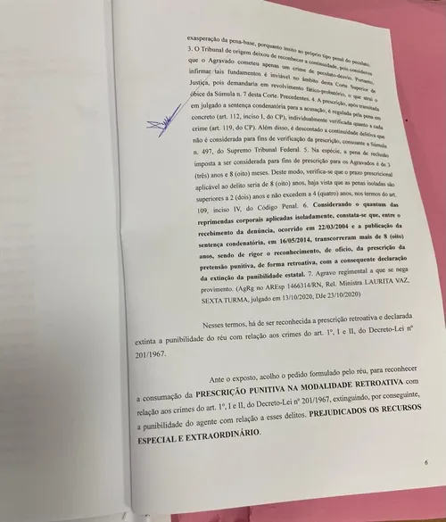 
				
					Após mais de 10 anos de processo, TJ extingue condenação de deputado paraibano
				
				