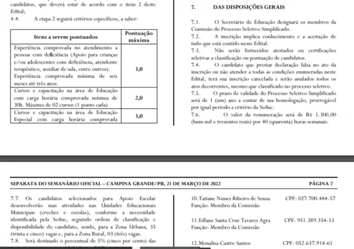 
				
					Prefeitura de Campina Grande publica edital para contratar cuidadores escolares; veja regras e vagas
				
				