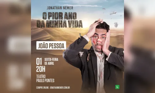 
				
					Comediante Jonathan Nemer se apresenta em João Pessoa nesta sexta-feira
				
				