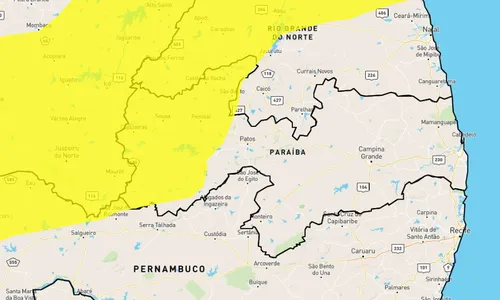 
                                        
                                            Inmet emite alerta com perigo potencial de chuvas intensas para quase 70 municípios da PB; veja lista
                                        
                                        
