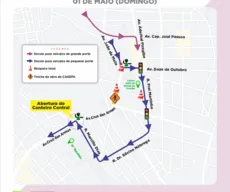 Trecho de avenida de Jaguaribe, em João Pessoa, é bloqueado neste domingo (1º)
