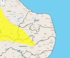 Inmet emite alerta amarelo de perigo potencial de chuvas intensas para 48 cidades da Paraíba