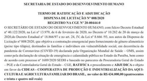 
				
					Operação 5764: seis contratos do governo da Paraíba com cooperativas estão na mira dos investigadores; conheça detalhes
				
				