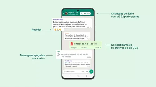 
				
					WhatsApp vai ser atualizado nas próximas semanas; veja novidades
				
				