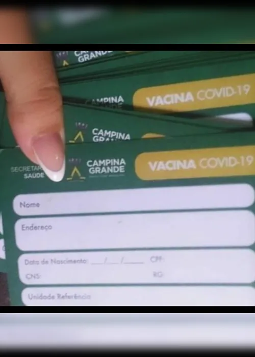 
                                        
                                            Prefeitura pede que polícia investigue venda de cartões falsos de vacinação contra Covid-19 em Campina Grande
                                        
                                        