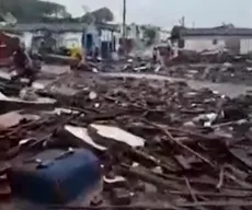 Tanque de armazenamento de água rompe e deixa feridos em Pocinhos, na Paraíba