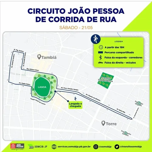 
				
					Circuito JP estreia neste sábado no calendário de corridas de rua da Paraíba. Conheça os percursos!
				
				