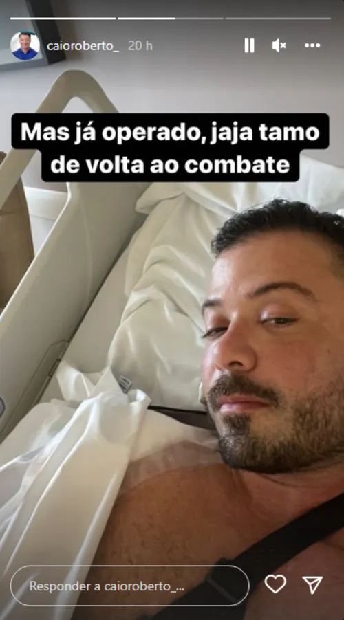 
				
					Deputado estadual Caio Roberto exagera na "malhação" e rompe tendão do peitoral; veja as fotos
				
				