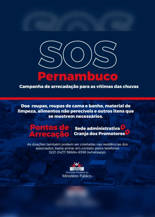 
                                        
                                            APMP arrecada donativos para as vítimas das enchentes em Pernambuco
                                        
                                        