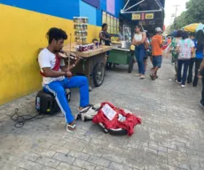 Violinista carioca toca pelas ruas de João Pessoa e sonha em integrar orquestra