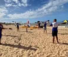 Projeto gratuito de Canoagem Oceânica na praia de Cabo Branco atrai alunos de outros estados do Brasil
