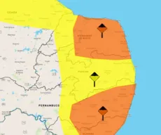 Inmet emite três alertas de chuvas para cidades da Paraíba; veja lista