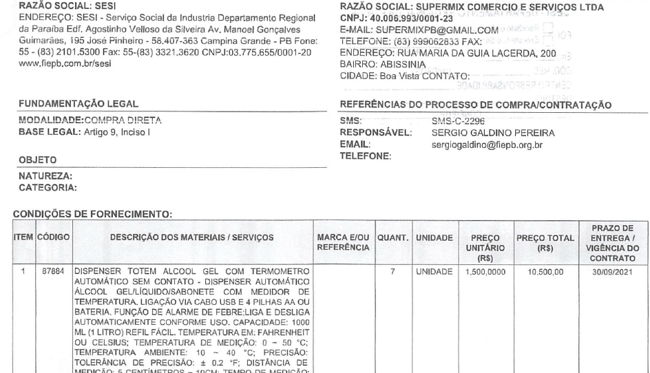 
				
					Sistema S contratou quase R$ 1 milhão com empresas sem funcionários; uma delas de parente de diretor do Senai
				
				