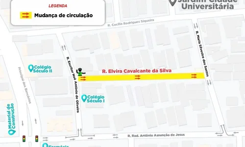 
                                        
                                            Semob altera trecho no bairro Jardim Cidade Universitária a partir desta terça (19)
                                        
                                        