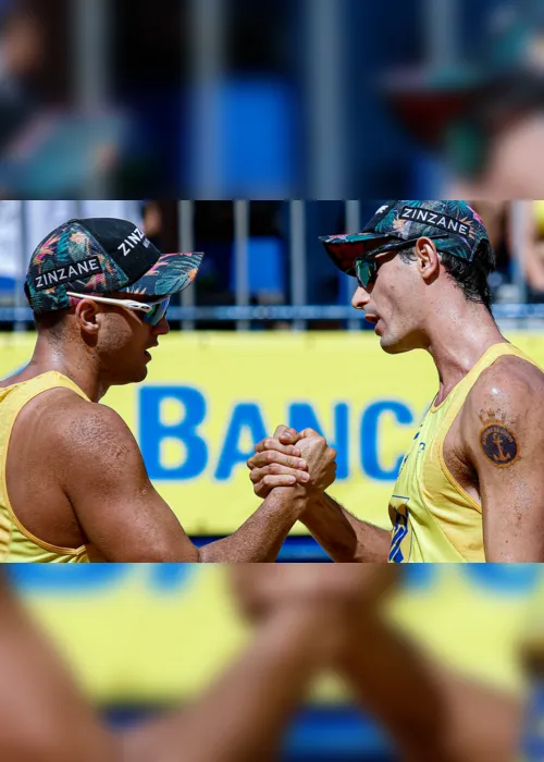 
                                        
                                            André/George e Vitor/Renato vislumbram etapa do Circuito Mundial de vôlei de praia na Alemanha
                                        
                                        