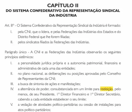 
				
					Industriais caminham para consenso e renovação no comando da CNI
				
				