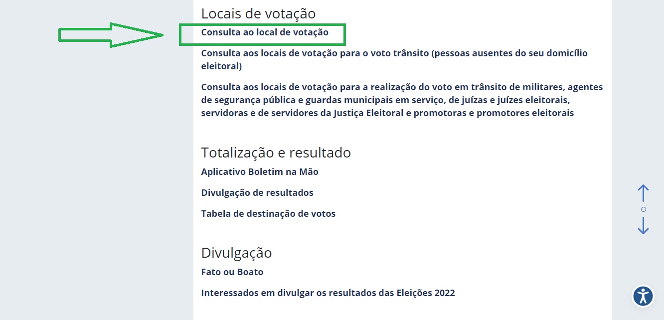 
				
					Eleições 2022: na reta final para primeiro turno, veja como consultar locais de votação
				
				