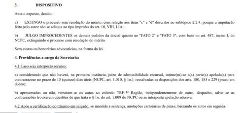 
				
					Justiça julga improcedente ação de improbidade movida pelo MPF na 'Operação Veiculação'
				
				