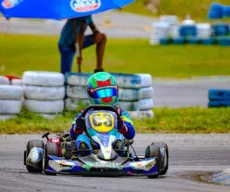 Paraibano de 10 anos mira título em casa no Campeonato Brasileiro de Kart, na categoria Mini 2T