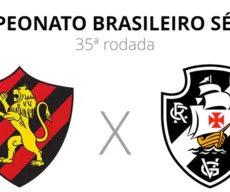 Sport x Vasco: TVs Cabo Branco e Paraíba transmitem jogo da 35ª rodada da Série B do Brasileirão