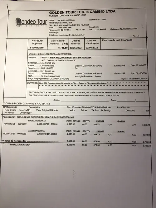 
				
					Fiep gasta R$ 63,8 mil em passagens aéreas para familiares de dirigente e R$ 40 mil com bebidas em camarote
				
				