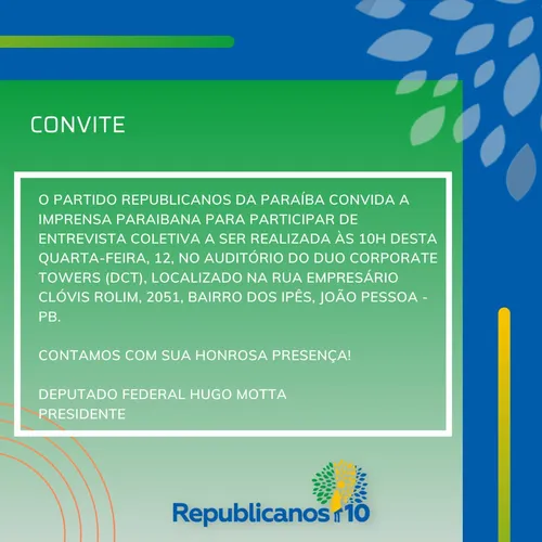 
				
					Crise estancada: Republicanos anuncia que fica com João Azevêdo no 2º turno
				
				