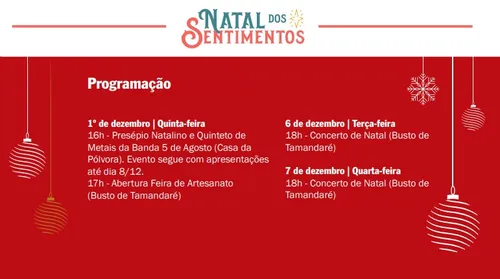 
				
					Veja programação do ‘Natal dos Sentimentos’ 2022 em João Pessoa
				
				