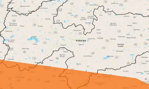 
				
					Mais de 190 cidades da PB estão em alerta para perigo de chuvas intensas
				
				