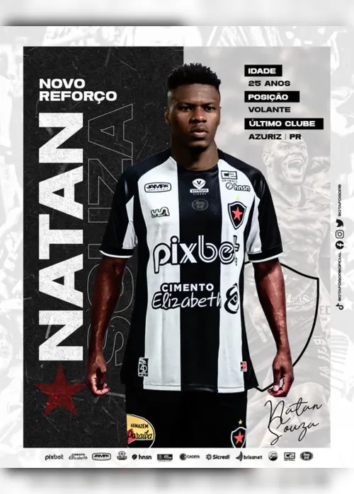 
                                        
                                            Botafogo-PB fecha com volante Natan Souza, cria do Grêmio
                                        
                                        