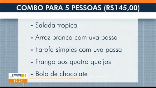 
				
					Ceia sem peru: veja opções acessíveis para a noite de Natal
				
				