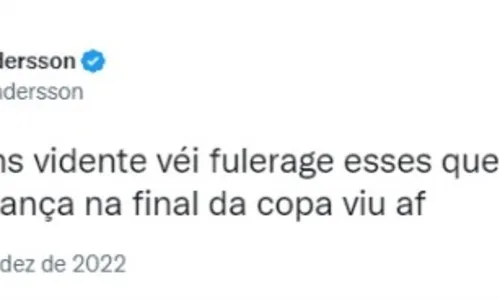 
                                        
                                            Whindersson Nunes alfineta "Vidente das Copas", que responde: "O irresponsável não fui eu"
                                        
                                        