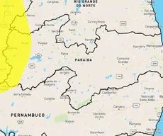 Inmet emite alerta de chuvas intensas para 34 cidades da Paraíba