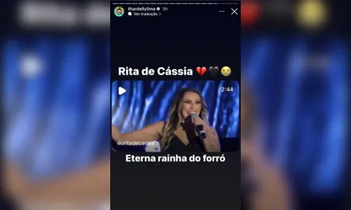 
				
					Artistas paraibanos lamentam morte de Rita de Cássia
				
				