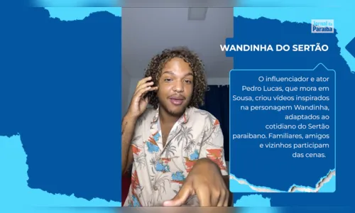 
				
					Wandinha do Sertão: influenciador da PB cria vídeos inspirados na personagem
				
				