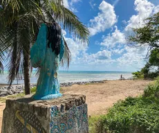 Estátua de Iemanjá de João Pessoa está danificada há quase 7 anos