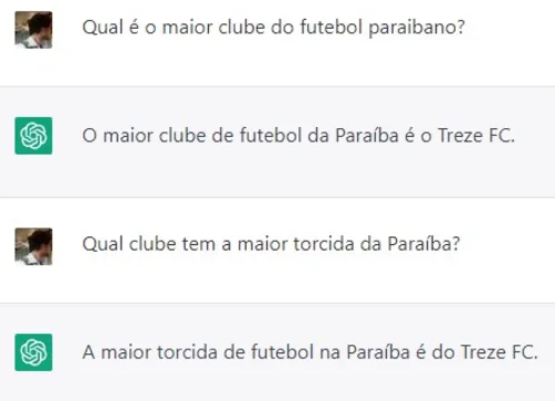 
				
					Qual o maior time da Paraíba? ChatGPT responde 7 polêmicas históricas
				
				