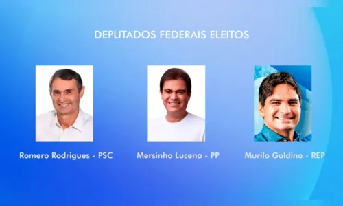 
				
					Sem representação feminina, deputados federais da Paraíba tomam posse em Brasília; veja quem são
				
				